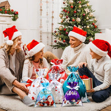 Load image into Gallery viewer, Christmas Holiday Drawstring Gift Bags 27pcs Foil Bags Perfect for Wrapping Small Gifts Party Favors and Stocking Fillers,Gift,Christmas

