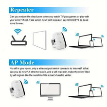 Load image into Gallery viewer, 2025 Newest WiFi Extender &amp; Booster, Repeater-4500 Sq,ft Coverage for 50+ Devices, Long-Range Amplifier with Ethernet Port, Quick 1-Key Setup, Home Signal Booster,UK Plug, Alexa Compatible,
