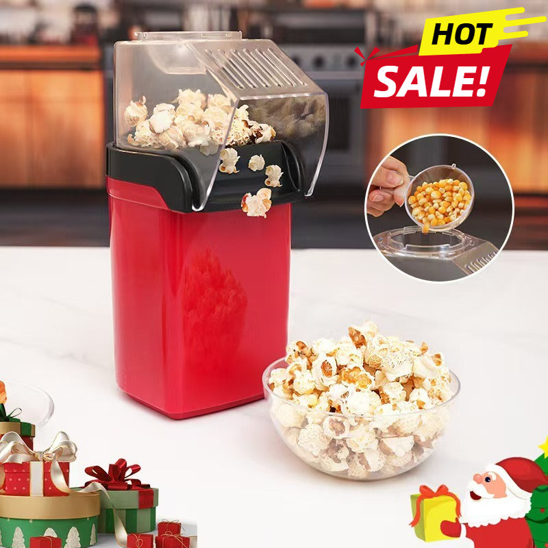 Popcorn Maker Home Made Popcorn Machine 1200W with Measuring Cup Healthy Snack No Oil Electric Popcorn Makers,Gift,Christmas,For home