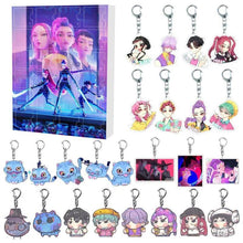 Load image into Gallery viewer, KPop Demon Hunters Advent Calendar 2025 – 24 Surprise Keychains, Countdown to Halloween &amp; Christmas, Fun Gifts for Kids, Teens &amp; Adults,Gift
