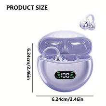 Load image into Gallery viewer, Wireless Open-ear Headphone, TWS Earbuds with Charging Case, Stereo Sound Earphone for Android &amp; Iphone, Bluetooth-compatible Earbuds for Sports, Sports Earphones Case,Purple Audio Earbuds Gift,
