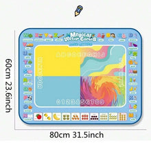 Load image into Gallery viewer, Reusable Magic Watercolor Painting Mat, 80 x 60cm Water Drawing Mat Aqua , Creative Watercolor Drawing Pad for Birthday Gift, DIY Art &amp; Crafts Toy
