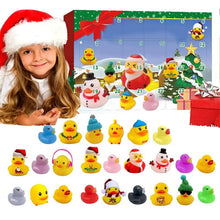 Load image into Gallery viewer, Advent Calendar, 24 Christmas Holiday Bath Rubber Ducks, Rubber Material, Smooth and Burr-Free Exterior, Christmas 24 Days Countdown Advent Calendar for Any Holiday or Occasion,Christmas,Gift,decor

