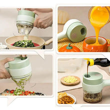 Load image into Gallery viewer, Mini 4-in-1 Wireless Electric Food Processor | Handheld Garlic Chopper, Vegetable Slicer &amp; Meat Grinder for Kitchen Cooking,For home,Gift
