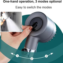 Load image into Gallery viewer, High Pressure Ion Shower Head with Built in Filter Turbo Charger and Adjustable Spray Modes Handheld Powerful Shower Head
