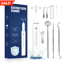 Load image into Gallery viewer, Electric Plaque Remover for Teeth with LED Light &amp; 5 Modes – Rechargeable Dental Cleaning Kit with Replacement Heads &amp; Manual Tools, Deep Tartar and Stain Remover, Professional Oral Irrigator for Home Teeth Whitening &amp; Gum Care,For home
