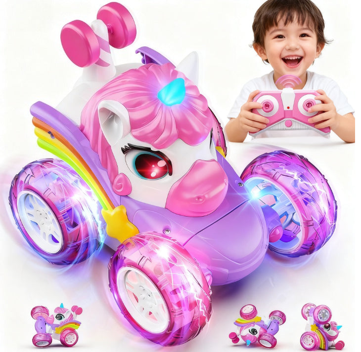 Remote Control Stunt Car Rc Cars, 360° Rotating Four-wheel Drive Remote Control Car Rc Construction Vehicles with Led Light, Electric Toy Car, RC Stunt Car, Birthday Gift for Kids, Driving Toy, Electronics Toy, Rc Crawler, Rc Model Car,Gift,Christmas