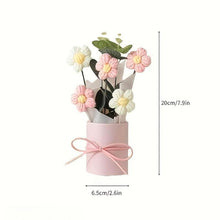 Load image into Gallery viewer, 【Gifts for girls】Crochet Flower Bouquet with Gift Box, 1 Set Handcrafted Crochet Flower Bouquet with Gift Box, Perfect for Birthdays, Anniversary Gifts, Decor,Christmas
