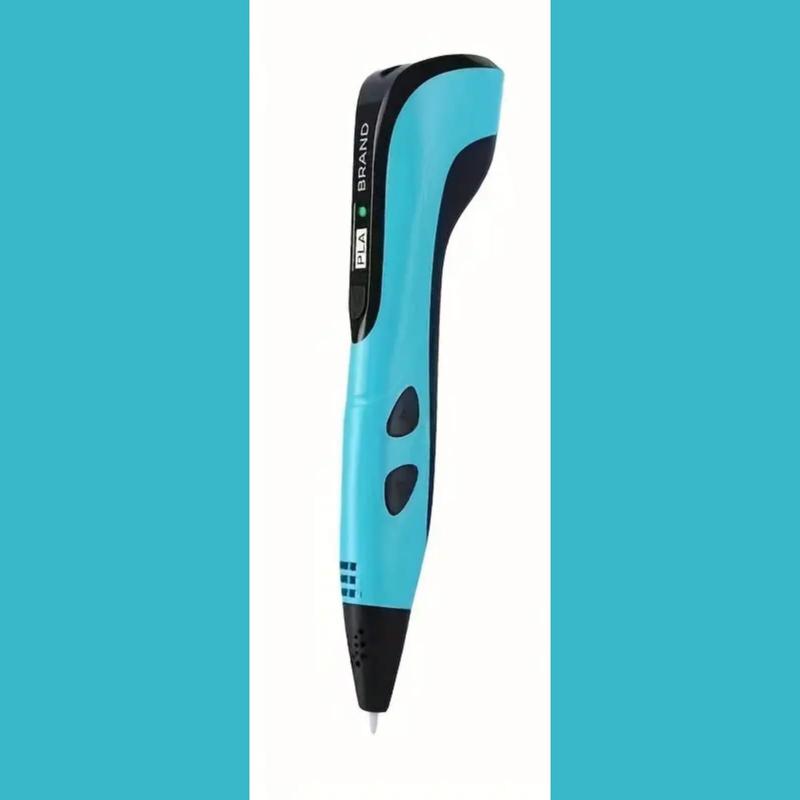 3D Printing Pen with Display, Includes DIY Painting 3D Pen, 10 Starter Colours Of PLA Filament of 5 meters, Finger Cap + Stencil Book + Project Guide & Type-c Cable, Easter Gift,