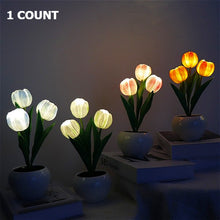 Load image into Gallery viewer, Tulip Lamp LED Simulation Tulip Nightlight with Vase Table Lamp Decoration Suitable for Home, Living Room, Tabletop Decoration, Holiday Gifts, Mood Decorative Lights
