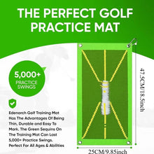 Load image into Gallery viewer, Portable Golf Training Mat, Golf Swing Training Aid,Durable &amp; Portable Golf Hitting Mat,  Golf Training Accessories for Indoor &amp; Outdoor Practice
