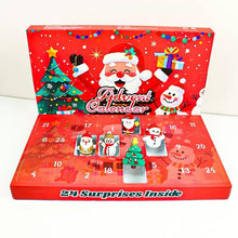 Load image into Gallery viewer, 1Pcs Christmas Countdown Calendar Blind Box with 24-Day Surprise Racing Car Toys, Animals, and Keychains. Perfect for Christmas party gifts, Mystery Birthday Gift, creative birthday and holiday gifts for children,christmas present
