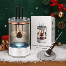 Load image into Gallery viewer, Electric Makeup Brush Cleaner – Rechargeable Ultrasonic Brush Cleaning Tool with Universal Silicone Cap, Deep Cleansing Makeup Brushes for Women, Professional Cosmetic Brush Washer &amp; Organizer,Gift
