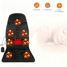 Load image into Gallery viewer, 8 Modes Massage Cushion Full Back Car Chair Seat Pad Mat Neck Heat Massager Uk plug,Gifts from parents,Christmas, Thanksgiving
