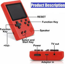 Load image into Gallery viewer, Children’s Portable Mini Handheld Game Console – Built-in 500 Classic Puzzle Games, Rechargeable Retro Video Game Console, Kids Travel Toy Gift
