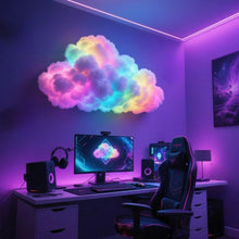 Load image into Gallery viewer, Thunder Cloud Lamp - USB-Powered RGB Music Sync Light with APP/Voice Control, DIY Hanging Decor for Bedroom Gaming Setup, Atmosphere Light (Includes Remote)
