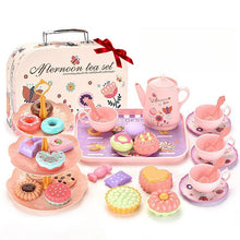 Load image into Gallery viewer, Girls Tea Party Set – Pretend Play Kitchen Toy with Teapot, Cookies &amp; Donuts | Princess Role Play Tea Set Gift for Girls Ages 3–6,Christmas,Gift
