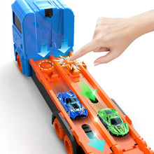 Load image into Gallery viewer, Large Car Transporter Truck Folding Track Racing Vehicle Kids Competitive Games Storage Alloy Car Boy Toy Children,Novel Gift,Christmas present
