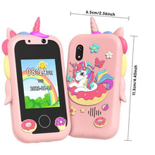 Load image into Gallery viewer, Cute Unicorn Design Toy Phone with Camera Cartoon Multifunctional Kids Phone Toy with Lanyard Fun Pretend Play Camera Toy for Toddlers Boys and Girls Kawaii Birthday Gift Idea for Children Perfect for Creative Play and Imaginative Learning,Christmas,Gift
