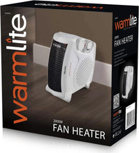 Load image into Gallery viewer, Warmlite WL44001 Thermo Fan Heater with 2 Heat Settings and Overheat Protection, 2000W, White
