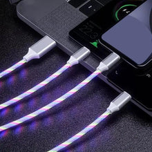 Load image into Gallery viewer, 【Fast Charging】3 In 1 Portable Charger Data Cable, USB Charging Cable for Car Charger, Data Transfer Phone Charger Cable Compatible with iPhone 14/13/12/11 Pro Max/XS MAX/XR/XS/X/8/iPad
