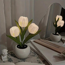 Load image into Gallery viewer, Tulip Lamp LED Simulation Tulip Nightlight with Vase Table Lamp Decoration Suitable for Home, Living Room, Tabletop Decoration, Holiday Gifts, Mood Decorative Lights

