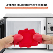 Load image into Gallery viewer, Silicone Sandwich Maker for Microwave Quick Even Cooking Dishwasher Safe Durable Kitchen Tool Practical Gift for Home Use
