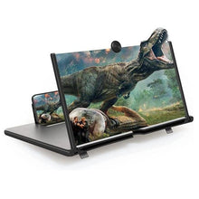 Load image into Gallery viewer, UK Premium 14 Inch Mobile Phone Screen Magnifier Stretch Design 3D HD Mobile Phone Magnification Screen for Watching Movie Videos on All Smartphones Accessories Cellphone Stand Mount
