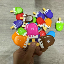 Load image into Gallery viewer, Ice Cream Shaped Alphabet Letters Matching Toy, 52pcs/set Counting Toy, Learning Toy for Boys Girls, Fine Motor Skills Toys,For children
