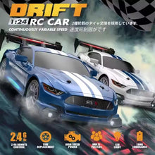 Load image into Gallery viewer, Drift Remote Control Car for Kids, High-Speed 4WD Electric Racing Toy, Rechargeable GTR Model,  RC Drift Car 1:24 Racing Car 20km/h 4WD 2.4, Hobby RC Sport Racing Cars Model Vehicle for Kids Adults
