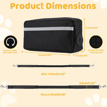 Load image into Gallery viewer, Hands Free Dog Lead with Waist Pack – 1.6m to 2.2m Dual Handles Elastic Leash for Medium Dogs, Ideal for Running, Walking, Hiking, Mountaineering &amp; Travel
