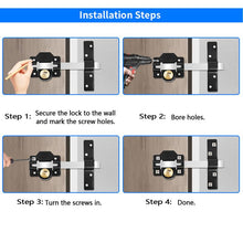 Load image into Gallery viewer, Gate Lock Garden Security Double Long Throw Bolt Rim Lock 5 Keys 50mm Both Sides,For home&amp;Store
