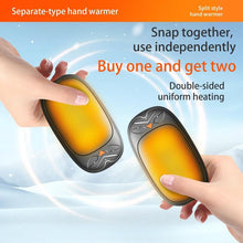 Load image into Gallery viewer, 2-in-1 Rechargeable Hand Warmer, Owl-shaped Double-sided Hand Warmer, Portable Pocket Heater for Quick Heating, Compact, Lightweight, Safe and Explosion-proof
