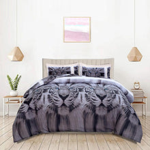 Load image into Gallery viewer, Kensington Homeware 3D Complete Duvet Cover Set 4pcs – Soft Bedding Set with Pillowcases &amp; Bedsheet | Luxury 3D Duvet Set Single/Double/King/S.King
