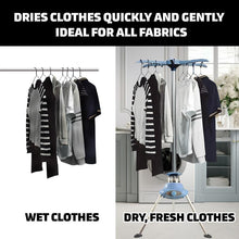 Load image into Gallery viewer, Portable Electric Clothes Dryer with towel rack – Energy-Efficient, 15 Kilo Capacity, Compact Hot Air Machine with Stand Rack &amp; Cover for Home and Dorms
