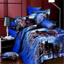 Load image into Gallery viewer, Kensington Homeware 3D Complete Duvet Cover Set 4pcs – Soft Bedding Set with Pillowcases &amp; Bedsheet | Luxury 3D Duvet Set Single/Double/King/S.King
