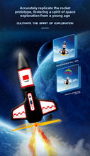 Load image into Gallery viewer, Electric Rocket Launcher Toy, Motorized Air Rocket Toy, Launches Rocket Up to 164 Feet, Fun Outdoor Toys, Self-launching Rocket Toy for Kids
