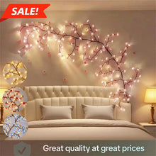 Load image into Gallery viewer, 【Cherry blossom lights】Waterproof USB PowerLED Strip Light with remote control , TreeShaped Design LED Ambient Lighting,Decorative Wall Lamp for Dly WreathLED Strip Bulb for Room Decor, WeddingHoliday Celebration,Interior LED Lights,cherry lights
