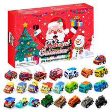 Load image into Gallery viewer, 1Pcs Christmas Countdown Calendar Blind Box with 24-Day Surprise Racing Car Toys, Animals, and Keychains. Perfect for Christmas party gifts, Mystery Birthday Gift, creative birthday and holiday gifts for children,christmas present
