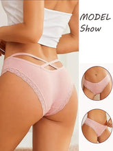 Load image into Gallery viewer, 4PCS Women&#39;s Cotton Briefs Sexy Female Underpants Elasticity Comfortable Underwear Panties Lingerie S-XL  Solid Color Intimate Womenswear ，Stylish &amp; Comfortable
