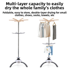 Load image into Gallery viewer, Portable Electric Clothes Dryer with towel rack – Energy-Efficient, 15 Kilo Capacity, Compact Hot Air Machine with Stand Rack &amp; Cover for Home and Dorms
