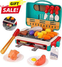 Load image into Gallery viewer, BBQ Grill Toy Set and Fryer Set for Kids - Color Changing Pretend Play, Little Chef Play, Interactive BBQ Toy Set,Gift,Christmas

