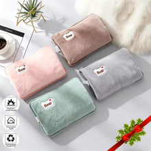 Load image into Gallery viewer, Electric Hot Water Bottle with Soft lambls wool,Rechargeable Water Bottle(UK plug), Explosion-proof charger,Reducing Muscle Back and Menstrual Pain,Gift for girlls,For home&amp;office,wenter,Christmas Gift,Hand warmer,heater,
