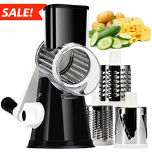 Load image into Gallery viewer, 3 in 1 Multifunctional Rotary Cheese Grater, Manual Vegetable Slicer for Carrot Cucumber Potato, Valentine&#39;s Day Gift,Christmas,For home
