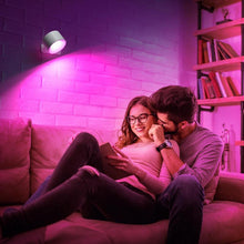 Load image into Gallery viewer, 2 Count-Magnetic RGB Wall Lights, LED Wall Lamp with USB Port, Rechargeable Battery Dimmable Wall Light, Adjustable Brightness, Home Decor Lighting Fixture,Ambient wall lamp,lamp light
