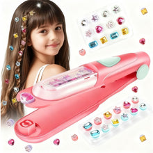 Load image into Gallery viewer, Hair Gem Stamper Kit, Hair Styling Tool with Reusable Shining Diamonds, Heatless Hair Styling Tool for Girls,Gift,Christmas present
