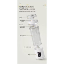 Load image into Gallery viewer, Cordless Portable Blender| On-the-go Blending, Sleek Cordless Design| Smoothies, Protein Shakes, Frozen Slushies, Crushed-Ice Cocktails, Frappes and Iced Lattes| Dishwasher Safe, Rechargeable, 530ml,Gift,Christmas
