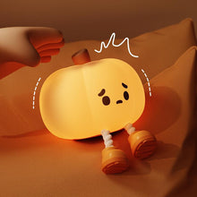 Load image into Gallery viewer, Cute Pumpkin Design Night Light, USB Rechargeable Pat Light, Universal Novelty Lighting for Home Bedroom Living Room Decor,Halloween decor
