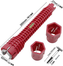 Load image into Gallery viewer, 8 in1 Multifunction Faucet Wrench Water Pipe Tap Spanner Bath Sink Installer UK

