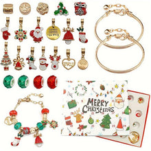 Load image into Gallery viewer, 24 Grid Christmas Countdown Calendar Blind Box DIY Beaded Bracelet Making Kit – Handmade Jewellery Set for Girls &amp; Women, Creative Craft Advent Gift for Kids, Teens &amp; Friends,Gift
